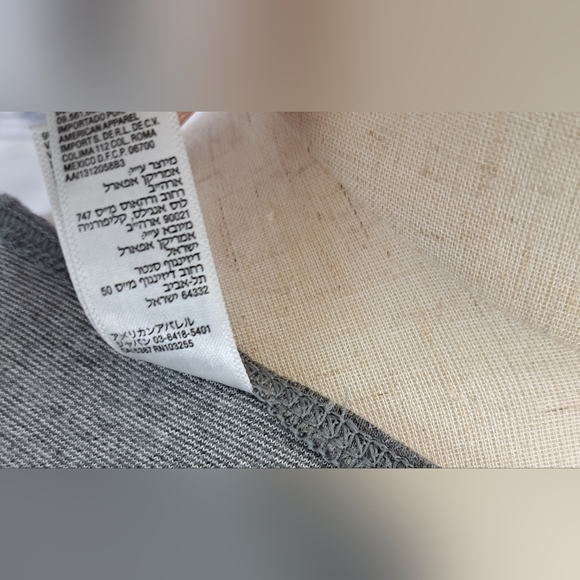 American Apparel Women's Dress Above Knee Mini Skirt Deep V XS *MINT CONDITION* - Picture 7 of 13